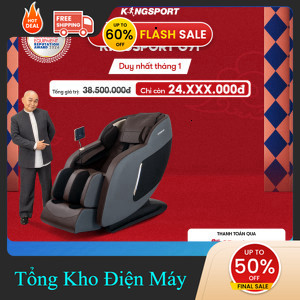 ib shop ✔️_   Ghế massage KINGSPORT G91 cao cấp con lăn 3D, chế độ quét cơ thể thông minh túi kh _hà