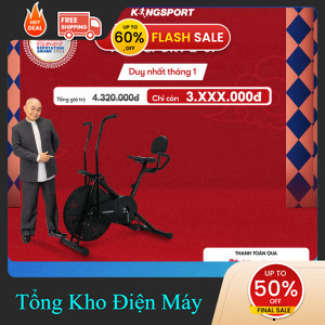 ib shop ✔️_   Xe đạp tập KINGSPORT Classic E07, ghế tựa phù hợp người lớn tuổi, tích hợp đồng hồ _hà