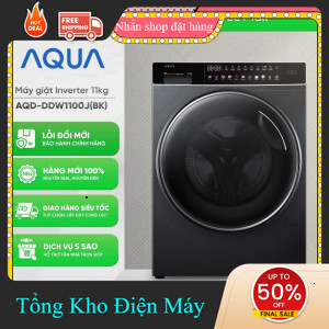 ib shop ✔️_   AQDDDW1100J(BK)  Máy Giặt Aqua Inverter 11 Kg AQDDDW1100J BK _siêu khuyến mãi _hàng mớ