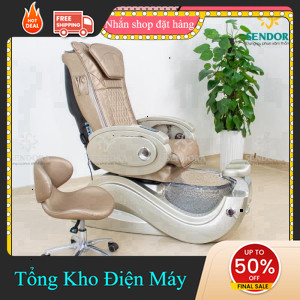 ib shop ✔️_   Ghế Nail Pedicure Massage Cao Cấp  Màu Light Gold _siêu khuyến mãi _hàng mới
