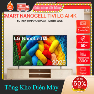 ib shop ✔️_   Smart NanoCell Tivi LG AI 4K 50 inch 50NANO80ASA  Model 2025 _siêu khuyến mãi _hàng mớ