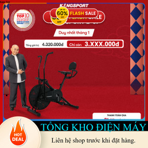 ib shop ✔️_   Xe đạp tập KINGSPORT Classic E07, ghế tựa phù hợp người lớn tuổi, tích hợp đồng hồ _hà