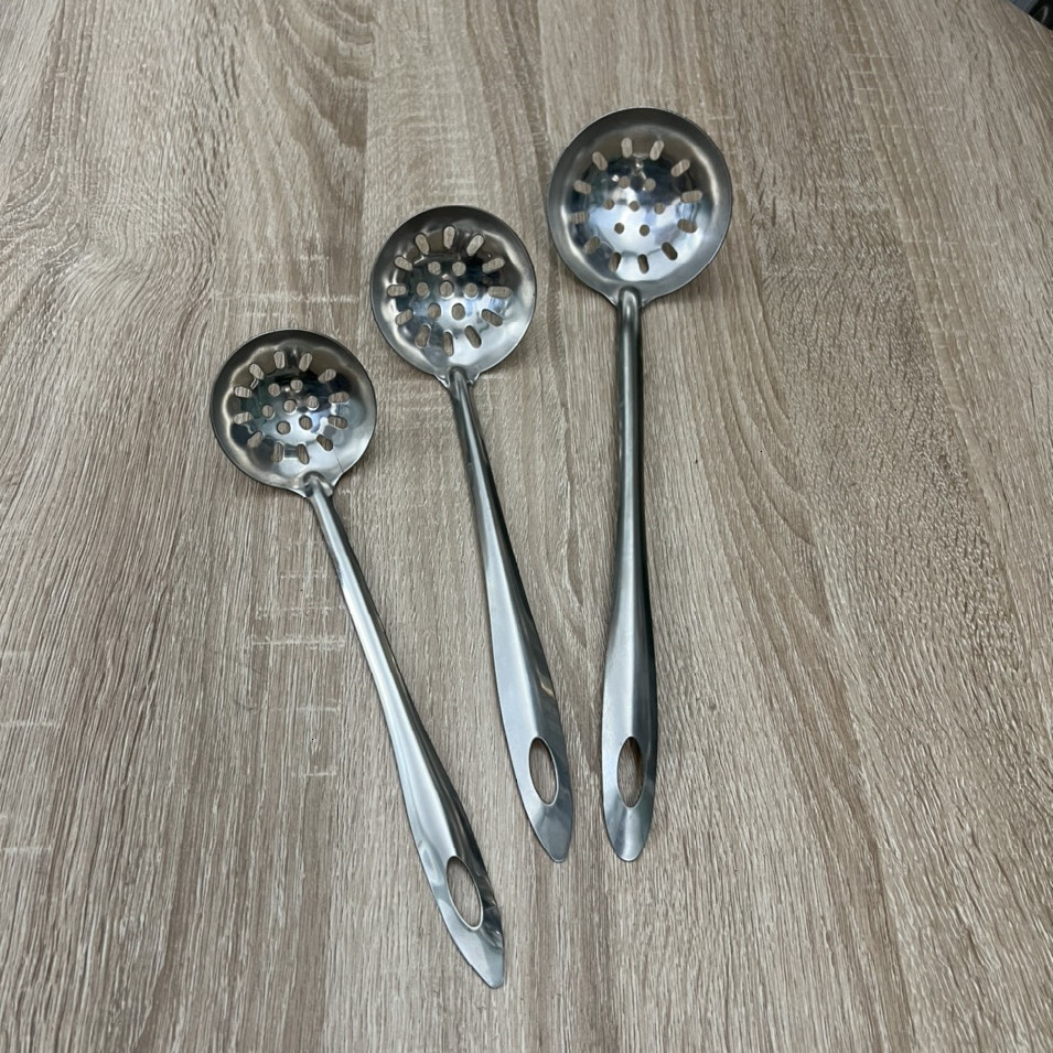 【Bán sỉ/mua nhiều giảm giá】Muỗng lẩu inox dài tay, có lỗ  【 T6V S 】