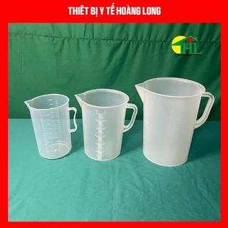 Ca cốc ly đong nhựa đinh lượng pha chế chia vạch 250ml - 500ml - 1000ml (chất dày, bền, đẹp)