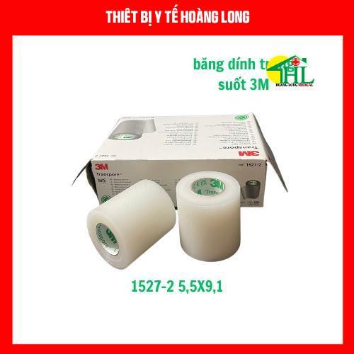 Băng keo trong plastic y tế 3M TRANSPORE 1527 Không thấm