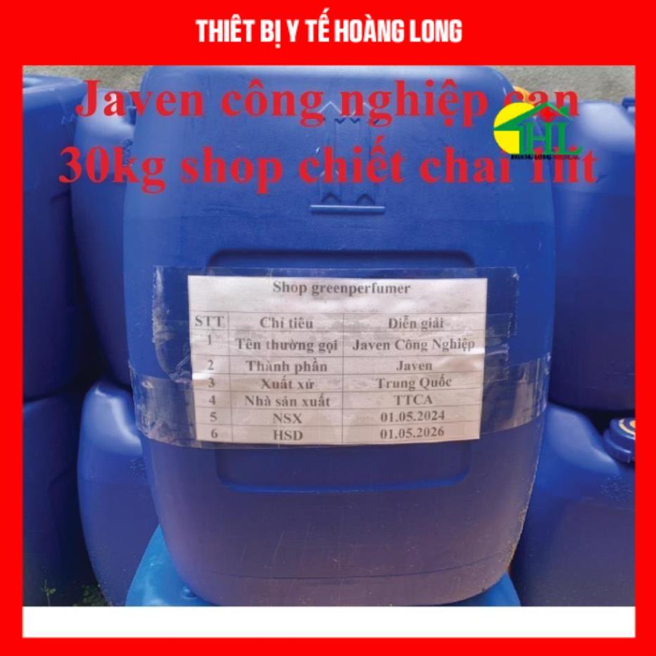 [1 lít ]Tẩy trắng công nghiệp javen 12% ( Bệnh viện ,Giặt là ,khách sạn ,spa...)