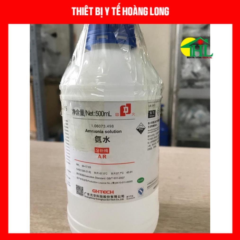 Hóa chất NH4OH NH3 Ammonia solution Amoniac Amoni hydroxit 500ml thí nghiệm xilong hoặc GT
