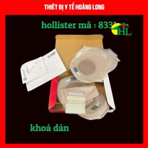 [HỘP 10 TÚI] hậu môn nhân tạo (túi chứa phân) một mảnh có khóa cuốn Hollister 8331, Hollister dùng k