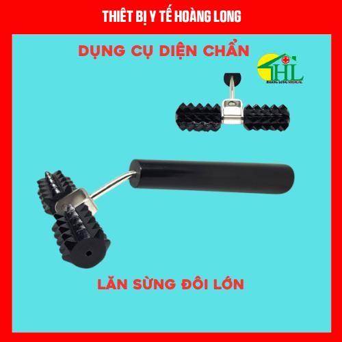 Lăn Sừng Đôi Lớn, Lăn Đồng Đôi Lớn - Dụng Cụ Diện Chẩn Loại 1 (Cây Lăn Massage Cổ, Vai, Gáy, Dùng Cùng Cao Xoa, Ngải Cứu