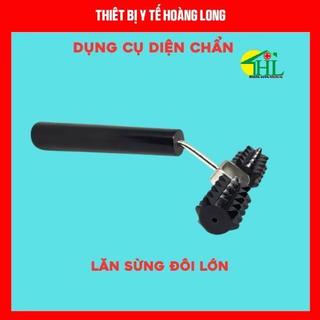 Lăn Sừng Đôi Lớn, Lăn Đồng Đôi Lớn - Dụng Cụ Diện Chẩn Loại 1 (Cây Lăn Massage Cổ, Vai, Gáy, Dùng Cùng Cao Xoa, Ngải Cứu