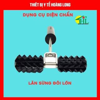 Lăn Sừng Đôi Lớn, Lăn Đồng Đôi Lớn - Dụng Cụ Diện Chẩn Loại 1 (Cây Lăn Massage Cổ, Vai, Gáy, Dùng Cùng Cao Xoa, Ngải Cứu