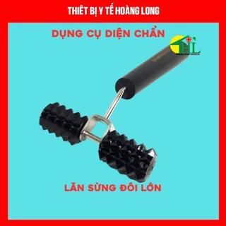 Lăn Sừng Đôi Lớn, Lăn Đồng Đôi Lớn - Dụng Cụ Diện Chẩn Loại 1 (Cây Lăn Massage Cổ, Vai, Gáy, Dùng Cùng Cao Xoa, Ngải Cứu
