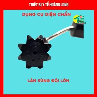Lăn Sừng Đôi Lớn, Lăn Đồng Đôi Lớn - Dụng Cụ Diện Chẩn Loại 1 (Cây Lăn Massage Cổ, Vai, Gáy, Dùng Cùng Cao Xoa, Ngải Cứu