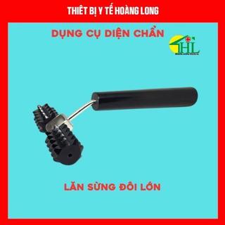 Lăn Sừng Đôi Lớn, Lăn Đồng Đôi Lớn - Dụng Cụ Diện Chẩn Loại 1 (Cây Lăn Massage Cổ, Vai, Gáy, Dùng Cùng Cao Xoa, Ngải Cứu