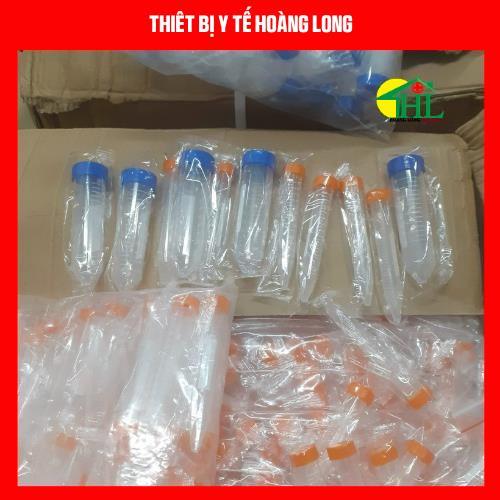 Túi 50 Ống Falcon 50ml - Ống Ly Tâm 50ml Nắp Vặn, Đáy Nhọn Tiệt Trùng Từng Cái
