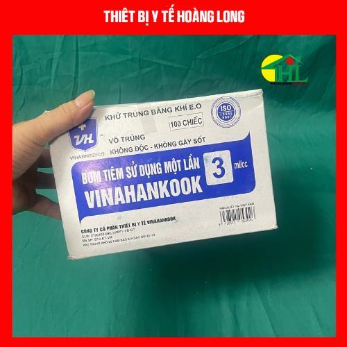 [100 ống]BƠM TIÊM 3ml VINAHANKOOK SỬ DỤNG 1 LẦN