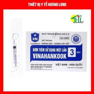 [100 ống]BƠM TIÊM 3ml VINAHANKOOK SỬ DỤNG 1 LẦN