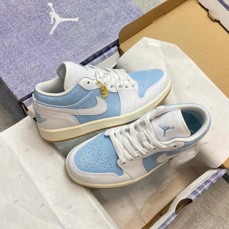 Giày Sneaker Jd1 Low SE ‘Worn Blue’ HQ2004-400., Giày Thể Thao Low ‘Denim Xanh Biển Blue Cao Cấp