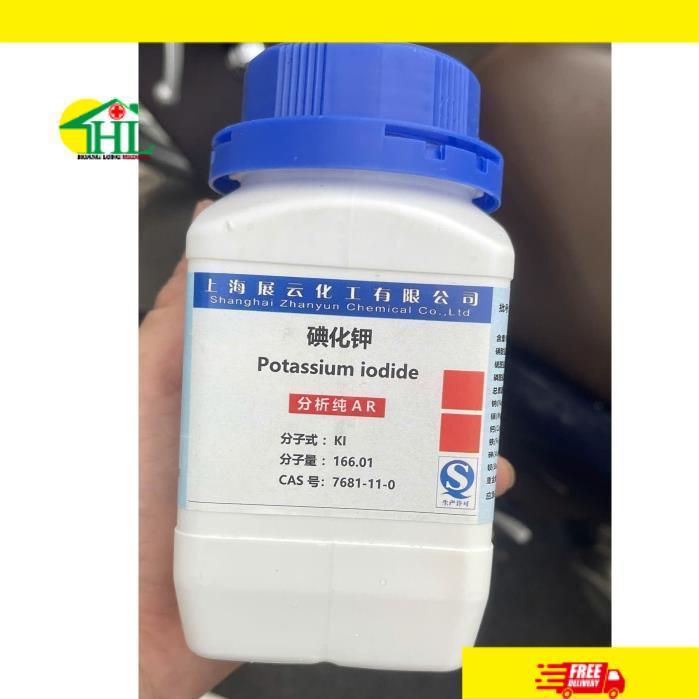 Hóa chất : Potassium iodide KI kali iot  500g/chai