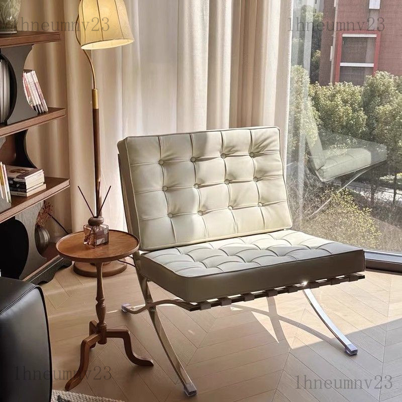 Ghế sofa nhỏ sang trọng nhẹ nhàng, ghế Barcelona, ghế đơn cho phòng khách, phòng ngủ, phong cách thi