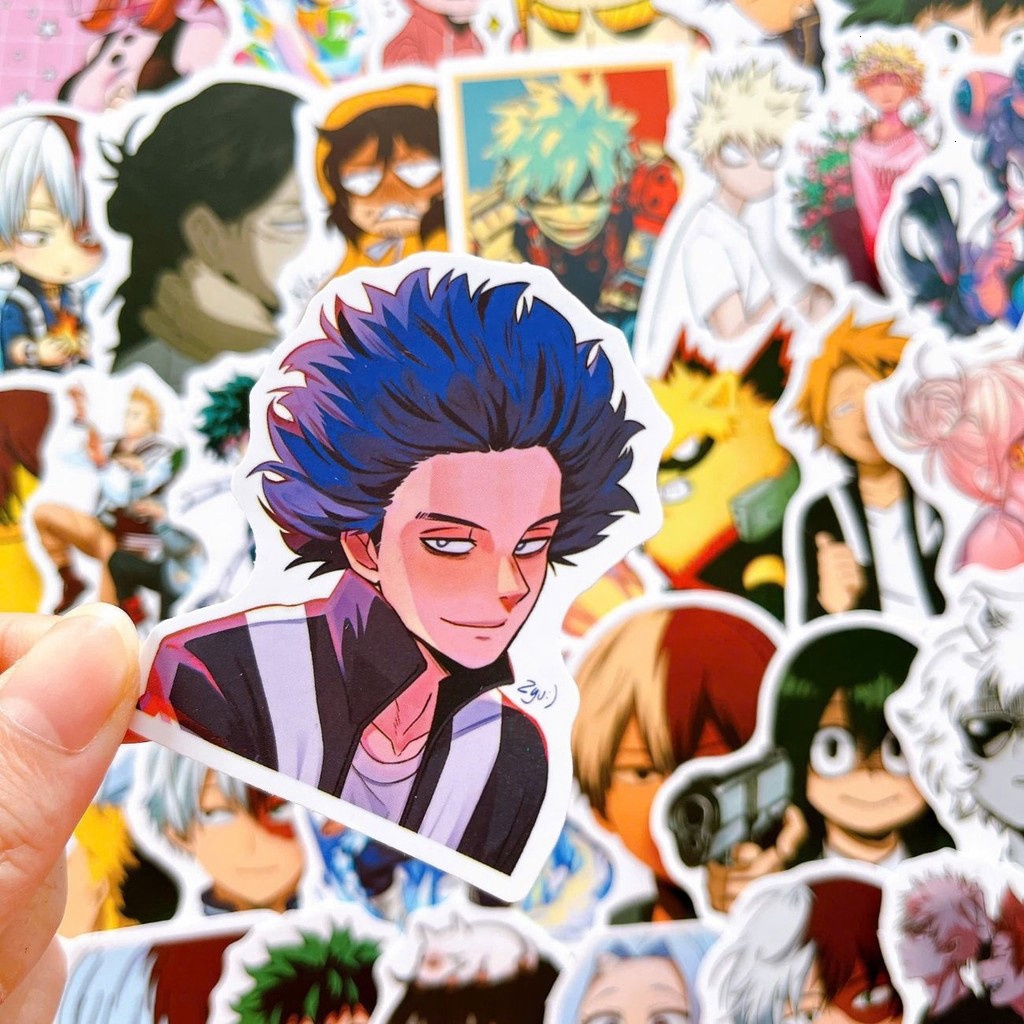 50 Sticker My Hero Academia Boku no Hero Academia Học Viện Anh Hùng hình dán chống nước trang trí