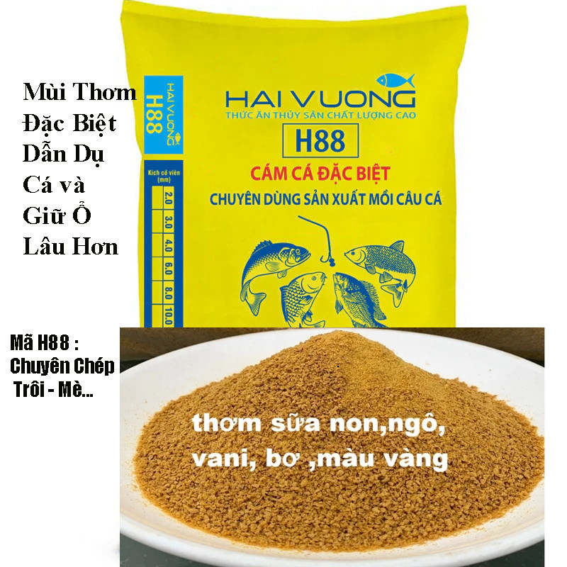MỒI Hải vương H88 / AQUA 5 KG SIÊU DẪN DỤ MIX BÔNG TUYẾT
