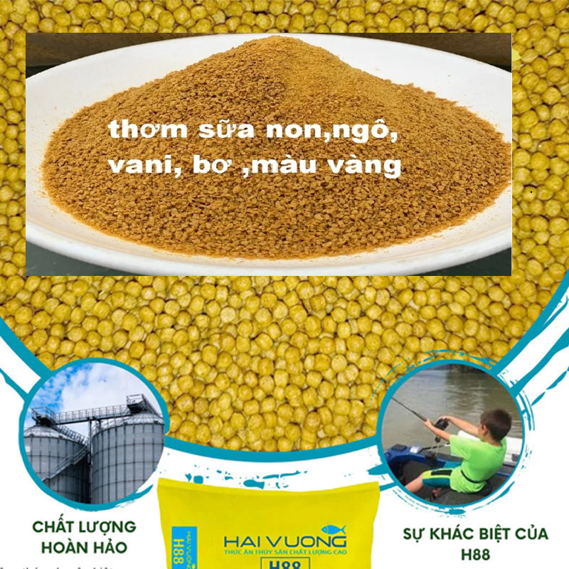 MỒI Hải vương H88 / AQUA 5 KG SIÊU DẪN DỤ MIX BÔNG TUYẾT mồi câu sịn