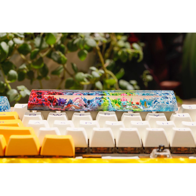 Nút Space phím cơ Pokemon, Keycap Resin space 6,25U pokemon, Keycap Artisan 6,25U Pokemon, Keycap Ha