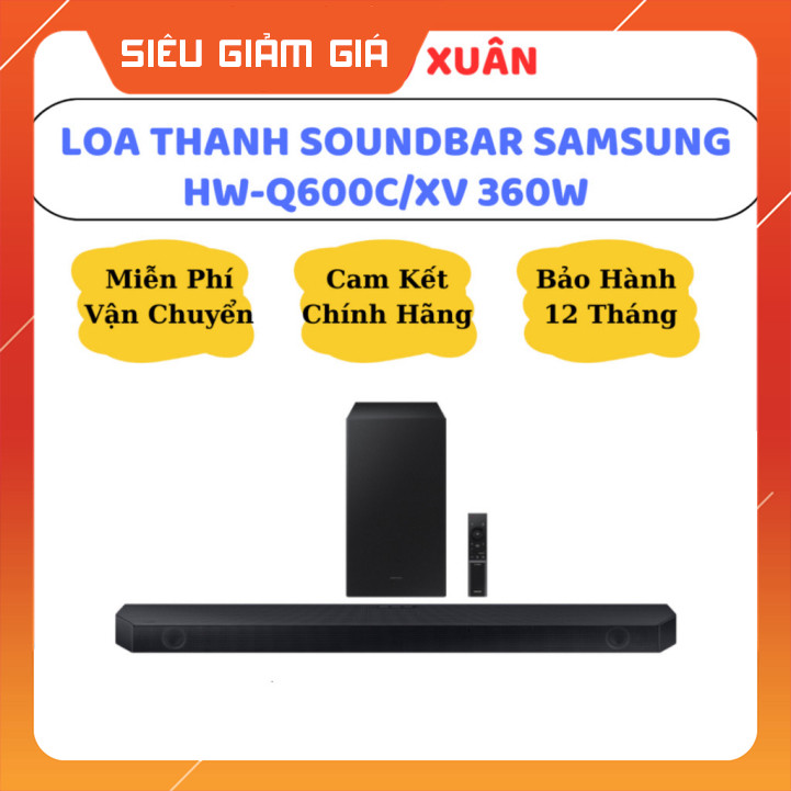 Nhắn Tin để đặt hàng BỘ LOA THANH SAMSUNG HW-Q600C 360W MẪU 2024 - HÀNG CHÍNH HÃNG, BẢO HÀNH 12 THÁN