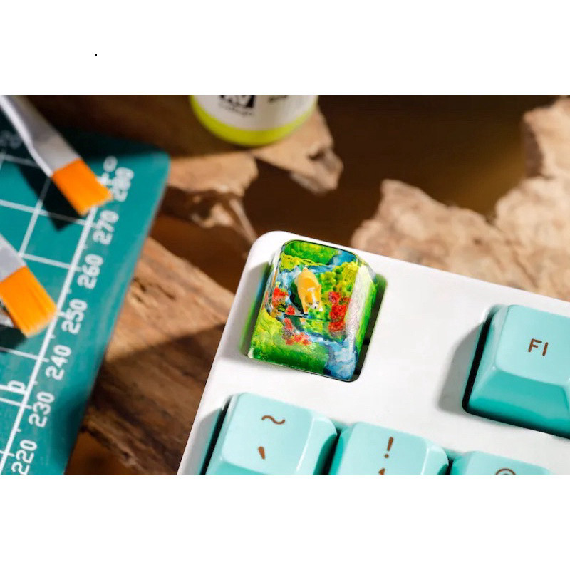 Nút bàn phím cơ Chó Corgi, Keycap Resin Corgi, Keycap Artisan Corgi, Keycap resin Anime, Keycap Hand