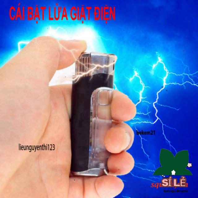 Cú Giật Bút Độc Lạ Bật Lửa Điện Công Cụ Shock Hài Hước