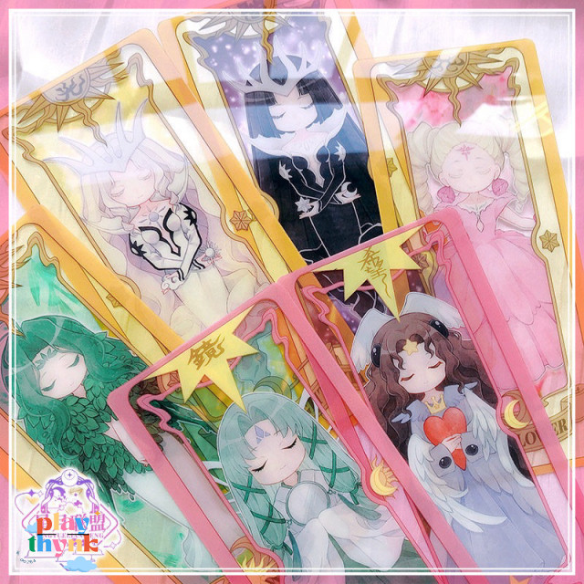 Cardcaptor Sakura Clow Card Thẻ Cute Chất Liệu PVC Trong Sấu
