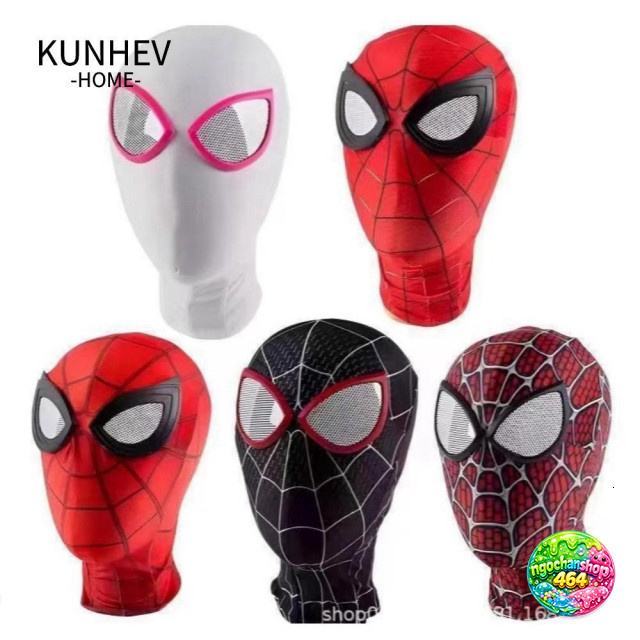 Mũ coslunhev Người Nhện Full Face Giãn, Anime Gwen Stacy Raimi Miles Halloween