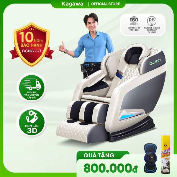 Ghế massage toàn thân KAGAWA K28Pro x Toshiko T80 CAO CẤP công nghệ mát xa túi khí nhiệt hồng ngoại 
