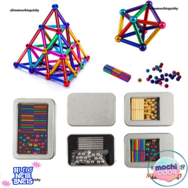 Buckey Bars Lắp Ráp Từ Tính 216 Chi Tiết - Tìm Kiếm Trò Chơi Sáng Tạo