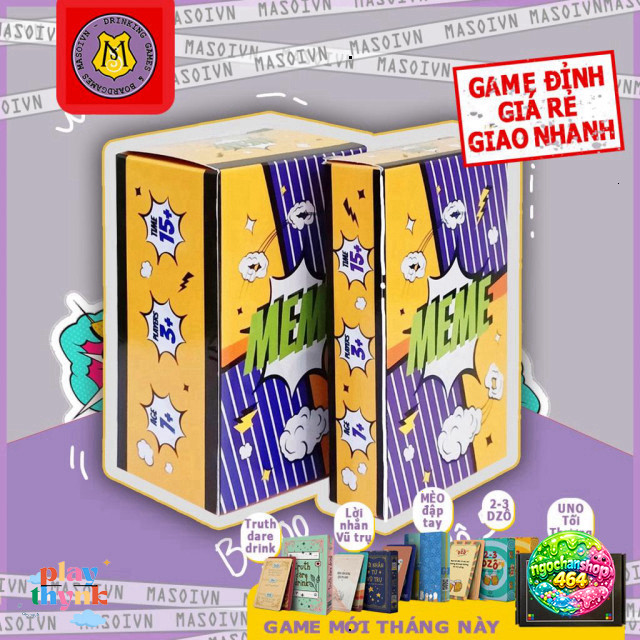 Bộ Meme 200 Lá - Bộ Bài Cùng Nhóm Bạn Thức Thám