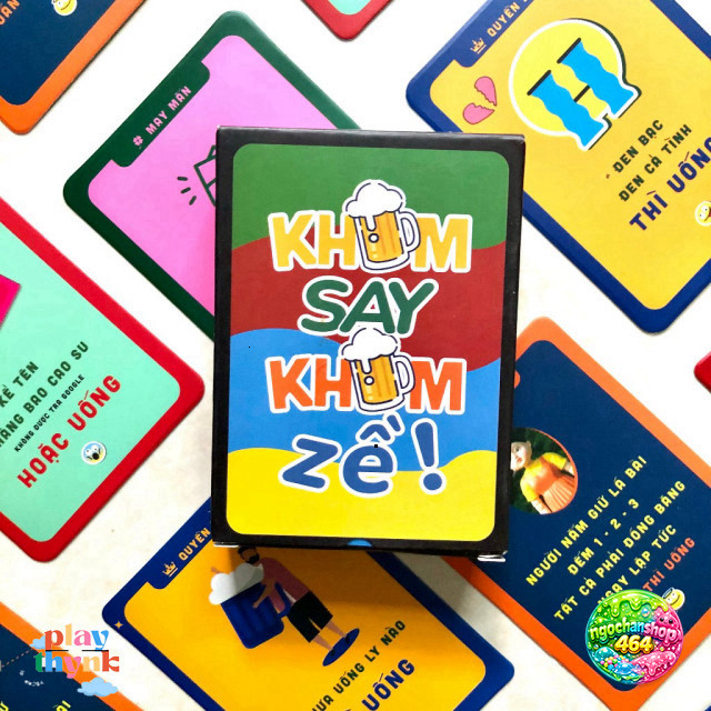 "Bộ Bài Drinking Game Nốc Out - Thử Thách Say Khum Cùng Bạn Bè"
