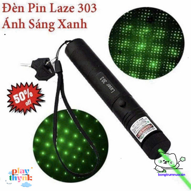 Đèn Laser Laser 303 Ánh Sáng Xanh 303 Siêu Mạnh cho Người Yêu Thích Laser