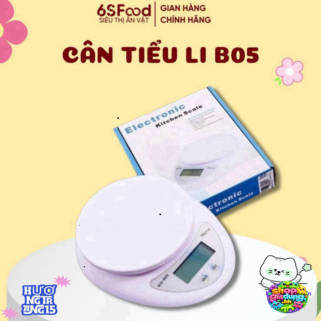 Cân Bánh Kích Thúc Nhỏ | Đo Chính Xác 1g - 5kg | 6SFOOD