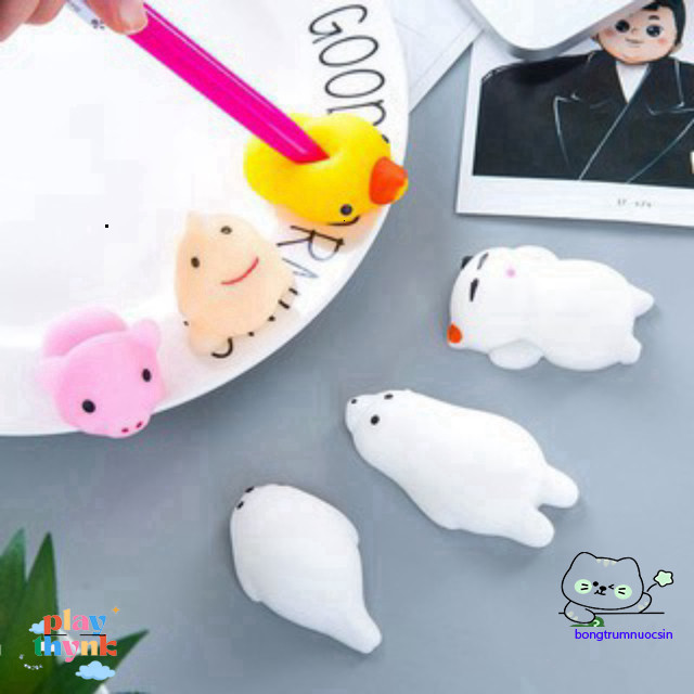 Squishy Mochi Hình Thú Ngẫu Nhiên - Squishy Hộ Chiếu Dễ Nuôi - Hộp Squishy Mochi 1 Biji