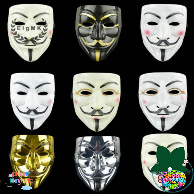 Mặt Nạ Guy Fawkes Hacker Độc Đáo Cho Halloween - Đa Năng ElgMK