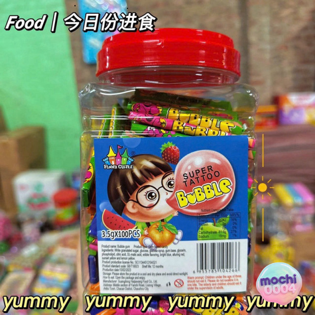 Tai Chắn Hạt Gum Chewing 100 Thanh Trái Cây Thơm Ngon