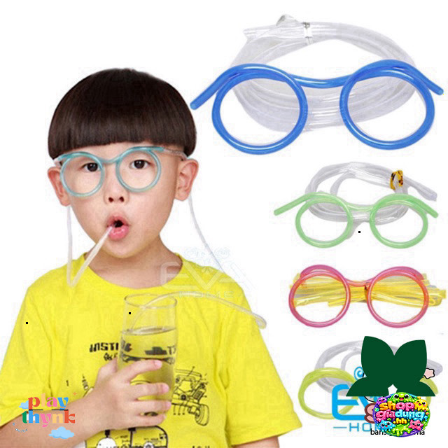 Ống Hút Mắt Kính Tròn M379 - Phong Cách Độc Đáo