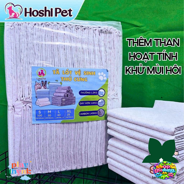 Than Hoạt Tính Khử Mùi Cho Thú Cưng HoShi Pet, Có Bảy Kích Cỡ