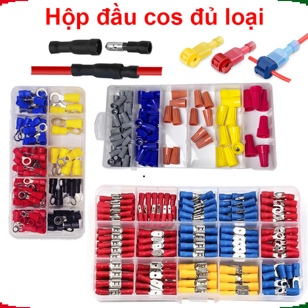 HỘP COS ĐIỆN ĐỦ LOẠI - COS GHIM, COS CHỮ Y, COS TRÒN, COS NHÉT, COS XOẮN