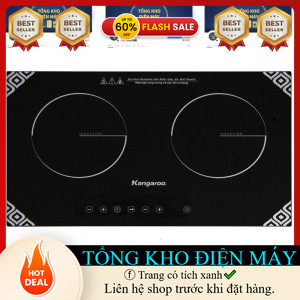 ib shop đặt hàng nhanh ✔️_  KG498N Bếp từ đôi lắp âm Kangaroo KG498N  Chỉ sử dụng loại nồi có đế nhi