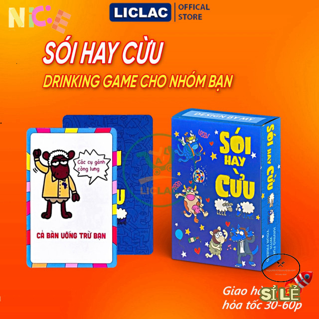 Game Nhậu Sói Hay Cừu - Drinking Game Bia Vui Chơi Cho Nhóm Bạn