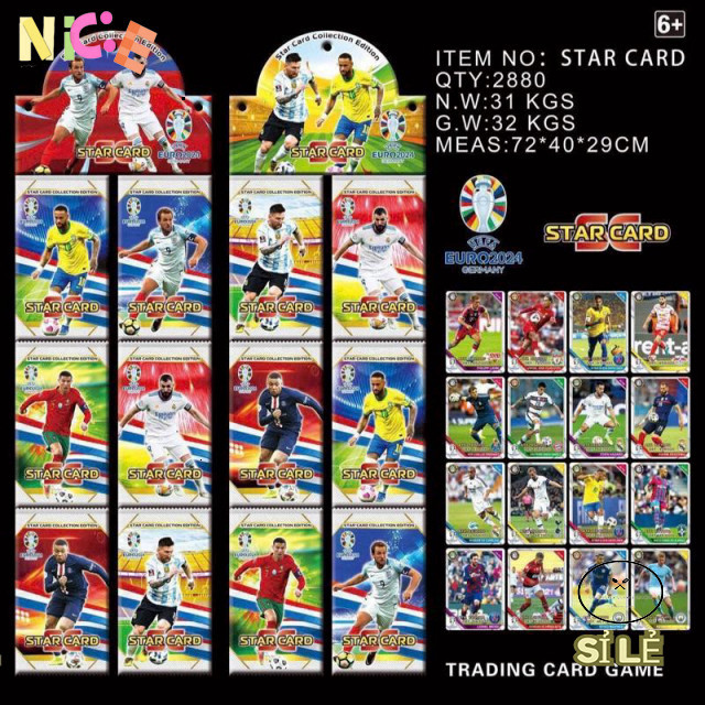 Bóng Đá Đa Dạng 36 Thẻ Bài Cho Trẻ Em Hoàn Hảo