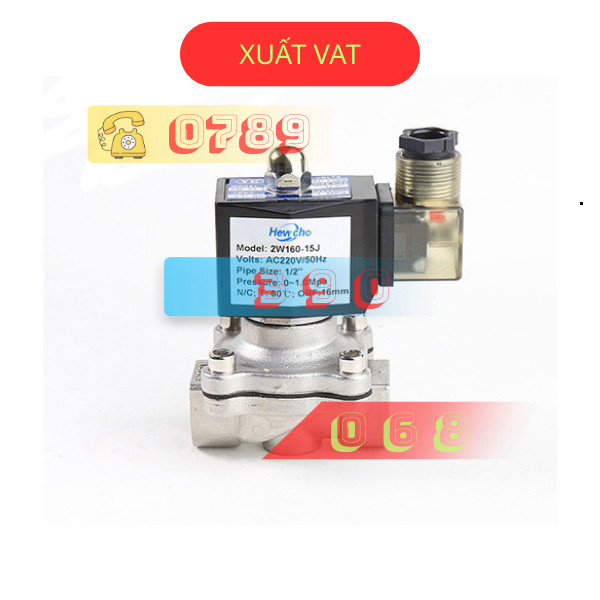 Van điện từ bằng thép không gỉ HEWCHO 2W160-15J