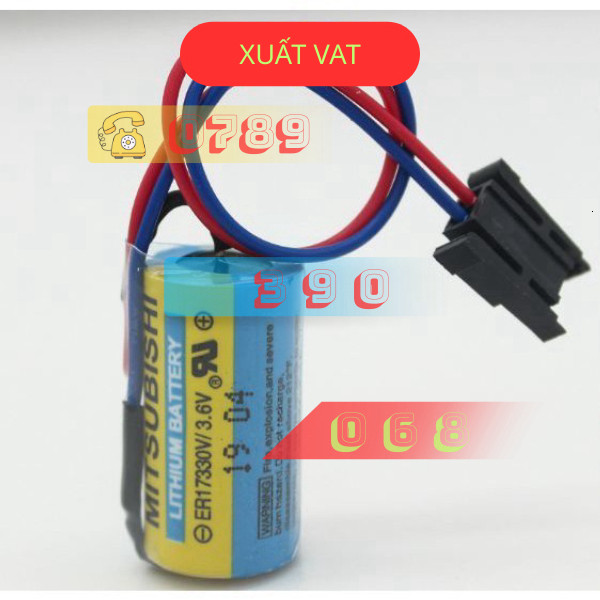 Pin MITSUBISHI MR-BAT A6BAT ER17330V/3.6V PLC Servo